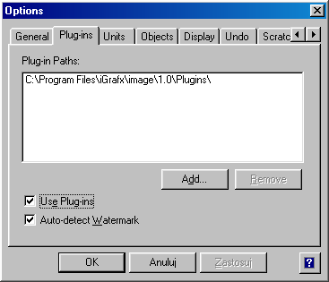 Options - Plug-ins